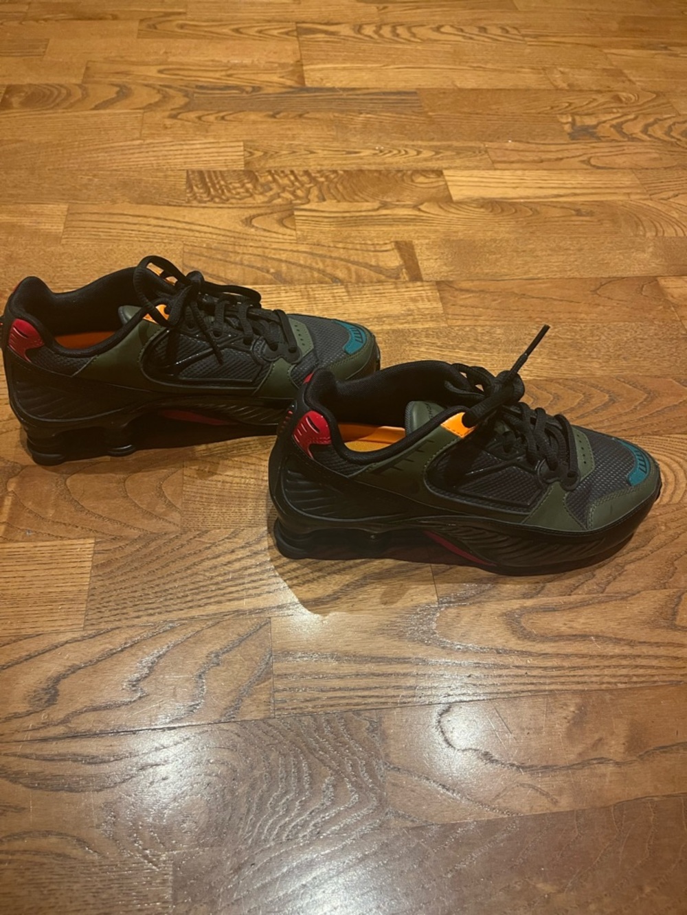 Nike Shox Multicolor Low-Top Athletic Sneakers
